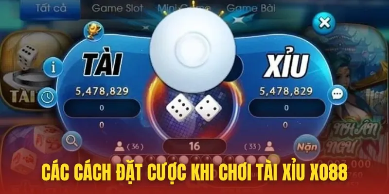 Các hình thức cược đa dạng trong game Tài xỉu đội trưởng online